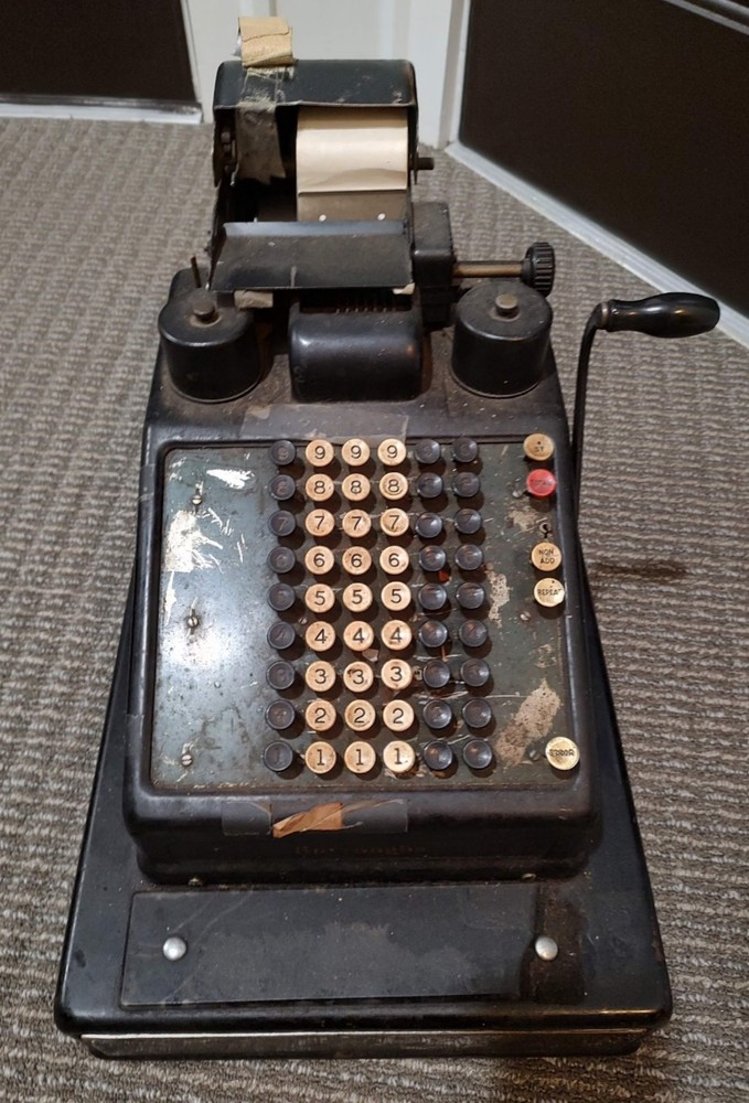 Vintage Burrough's Portable Adding Machine - NOT Working (Restore or Display)