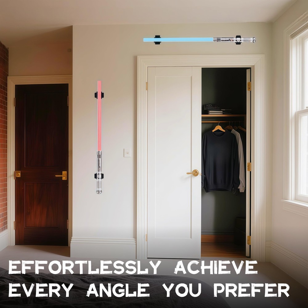 Adjustable Lightsaber Wall Mount Vertical Display Stand Horizontal Light Saber H