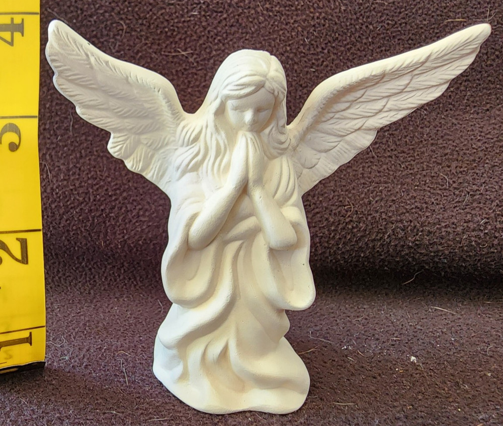 Ready to Paint Ceramic Bisque Kneeling Praying Angel