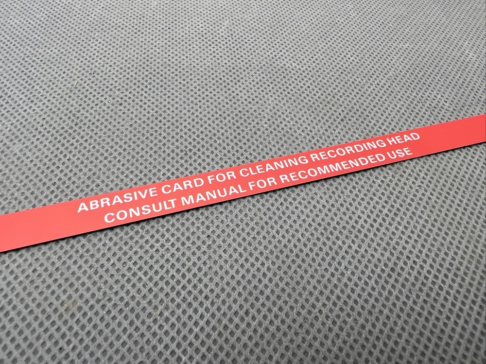 HP PROGRAM CARD Abrasive Head Cleaner Card for HP-71B HP-75C HP-75D calculators!