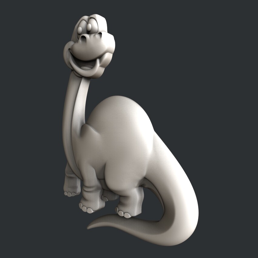 3d STL models for CNC, Artcam, Aspire, dinosaur