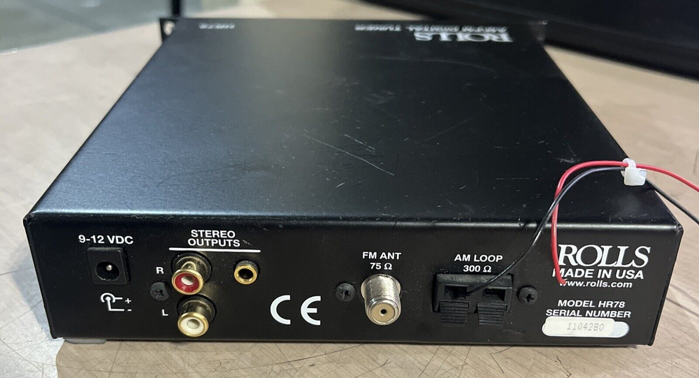 ROLLS AM/FM DIGITAL TUNER HR78