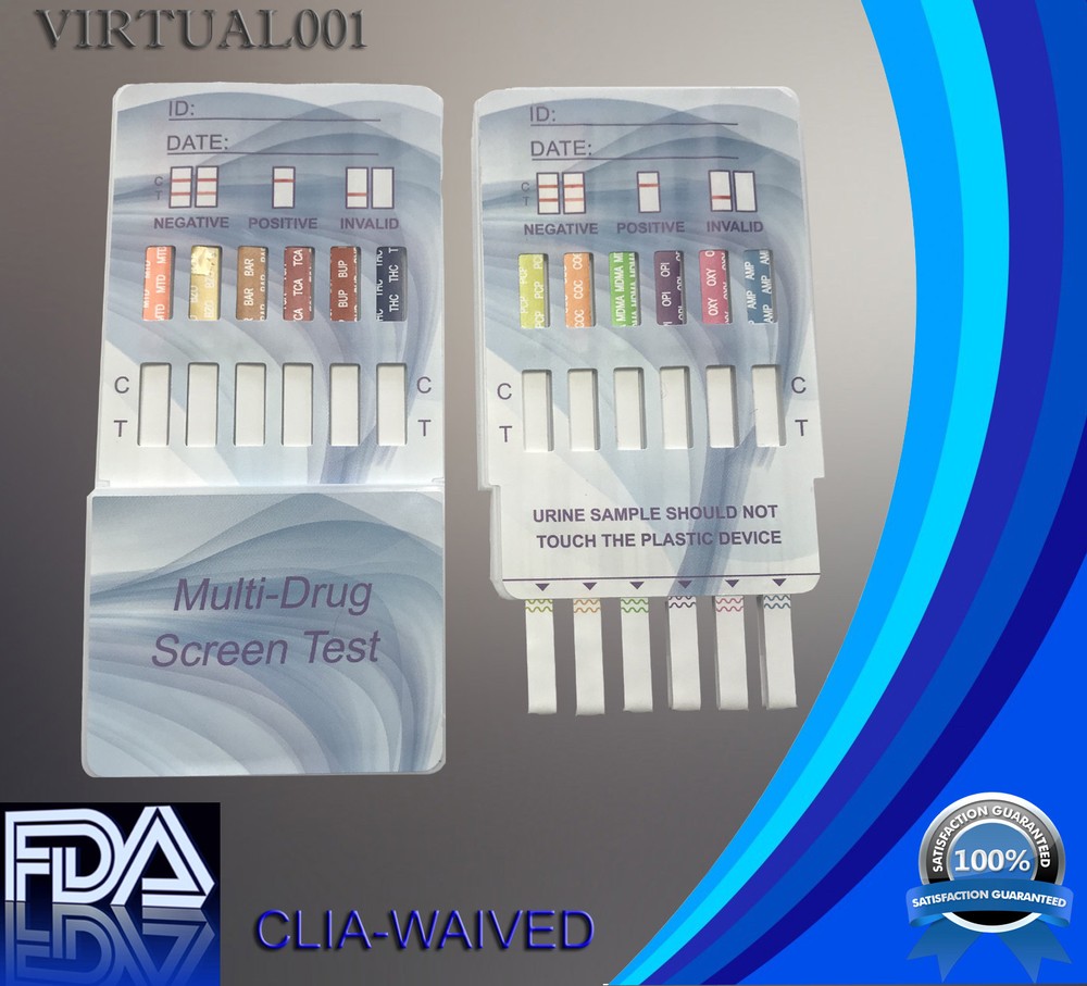 (25 pack) 12 Panel Urine Multi-Drug Test Dip Card