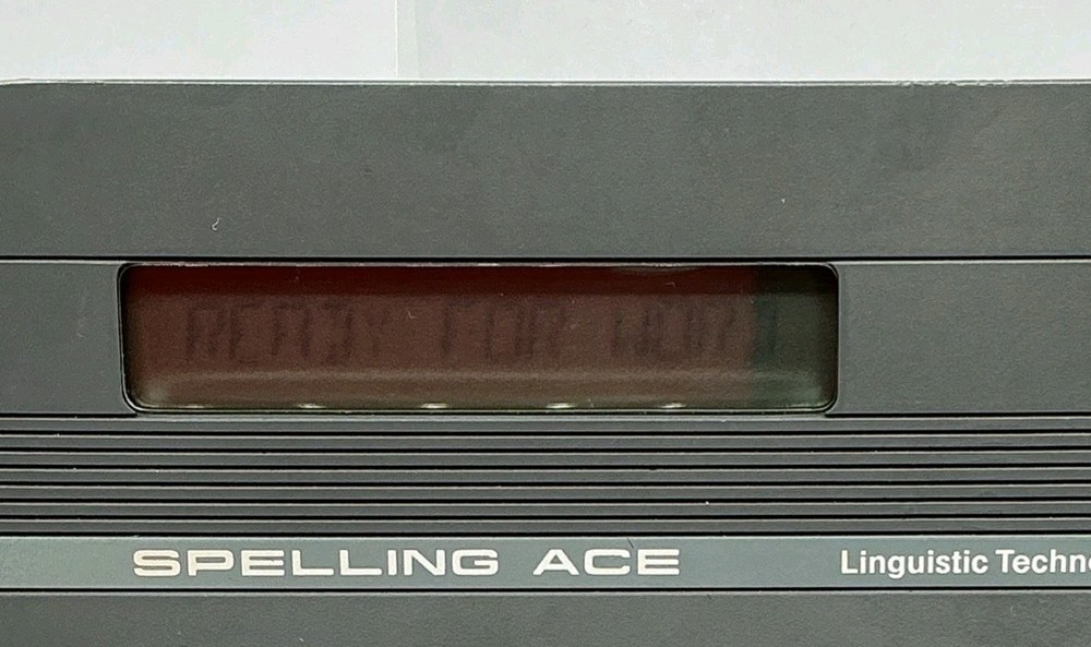 Franklin Computer Spelling Ace SA-98 Tested
