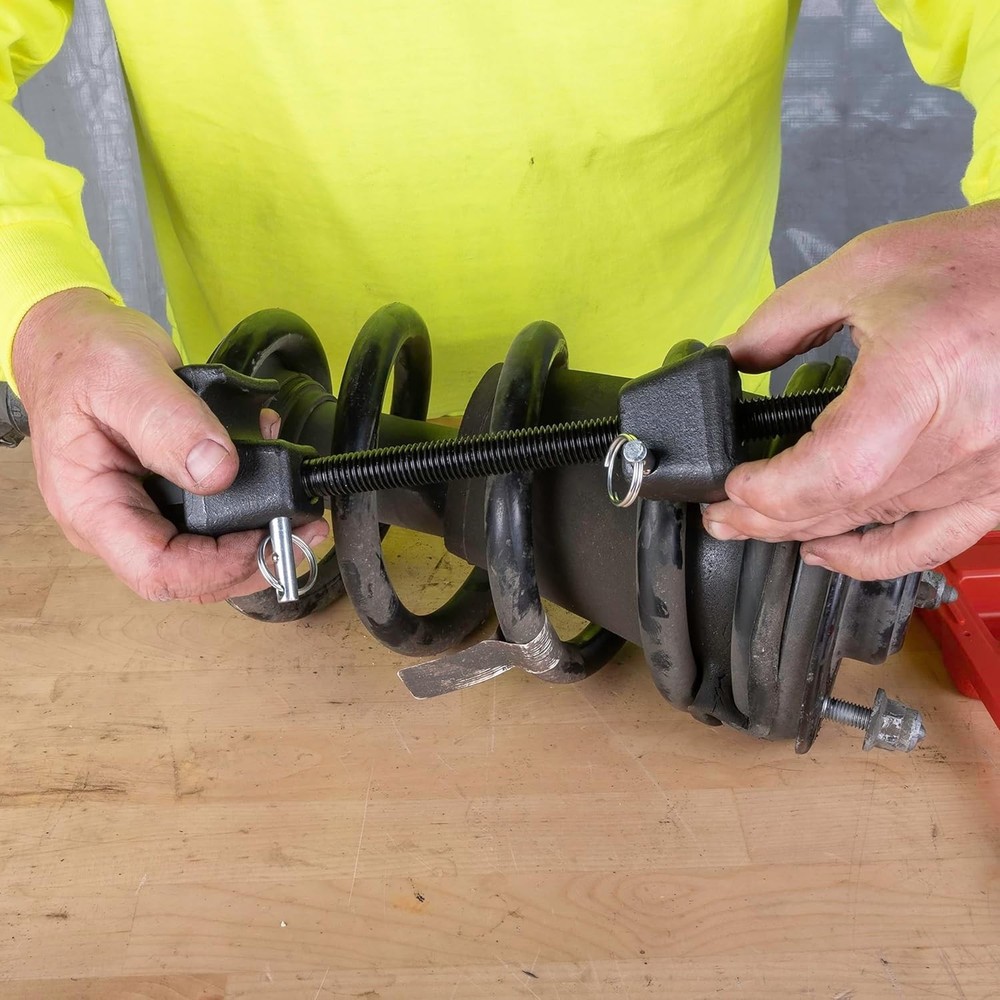 Universal 2-Piece Strut Spring Compressor - Safely Compress MacPherson Springs