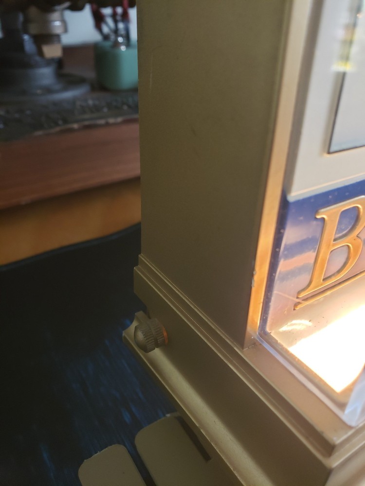 1990 Busch Beer Cash Register Clock Busch Beer Lighted
