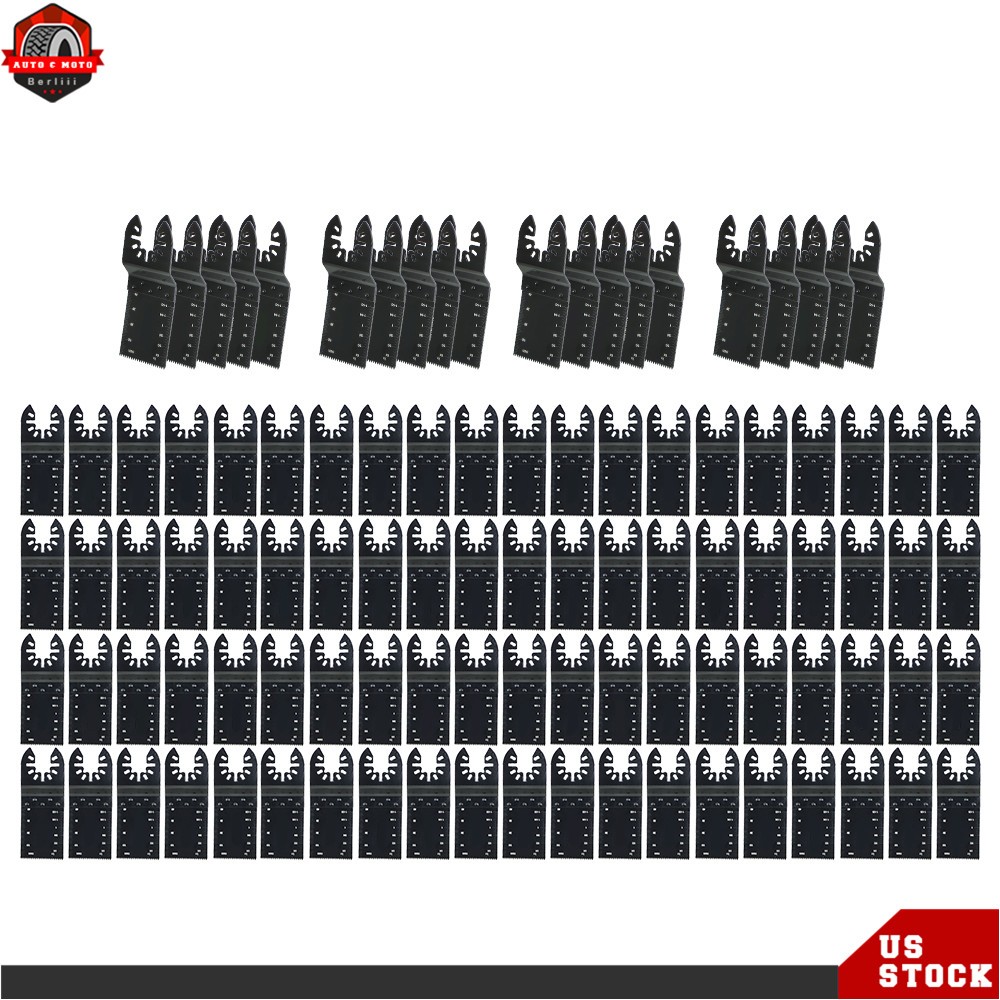 100Pcs Quick Release Durable Oscillating Tool Saw Blades Multi For All Models us