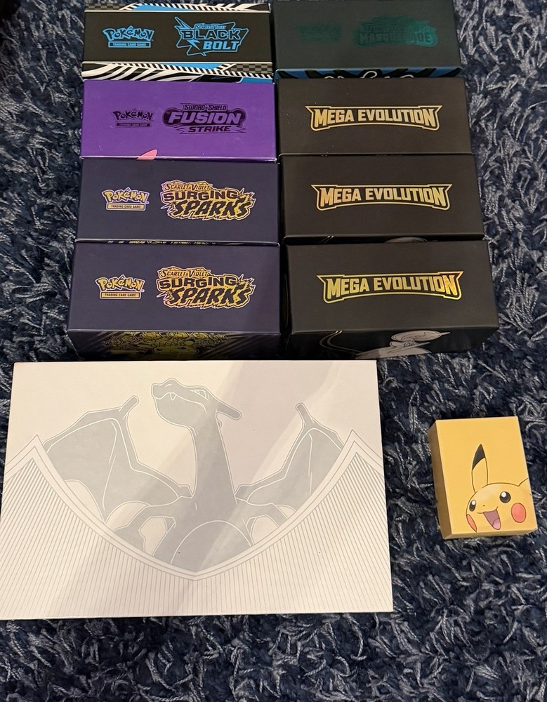 Pokemon tins ETB boxes and player guides EVERYTHING IS EMPTY check description