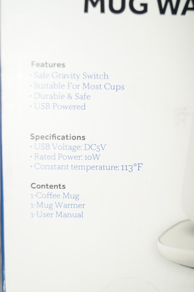 Sealy Mug Warmer New Open Box