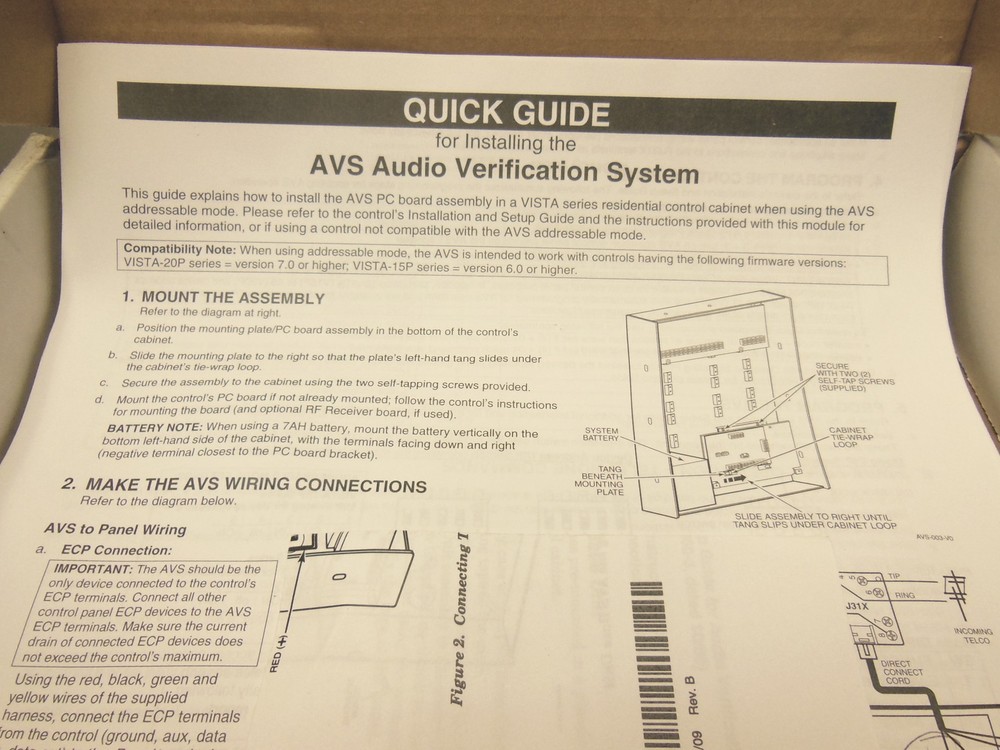 Honeywell AVS-ADT Audio Verification system