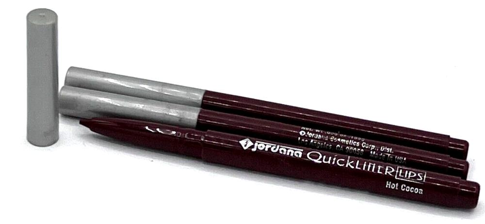 JORDANA QUICK LINER HOT COCOA 3 RETRACTABLE LIPLINERS NO SHARPENER NEED