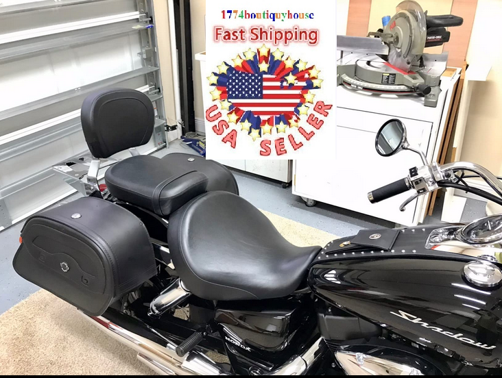 Sissy Bar Backrest Luggage Rack for Honda Shadow Aero VT 750 VT750 2004-2023 USA