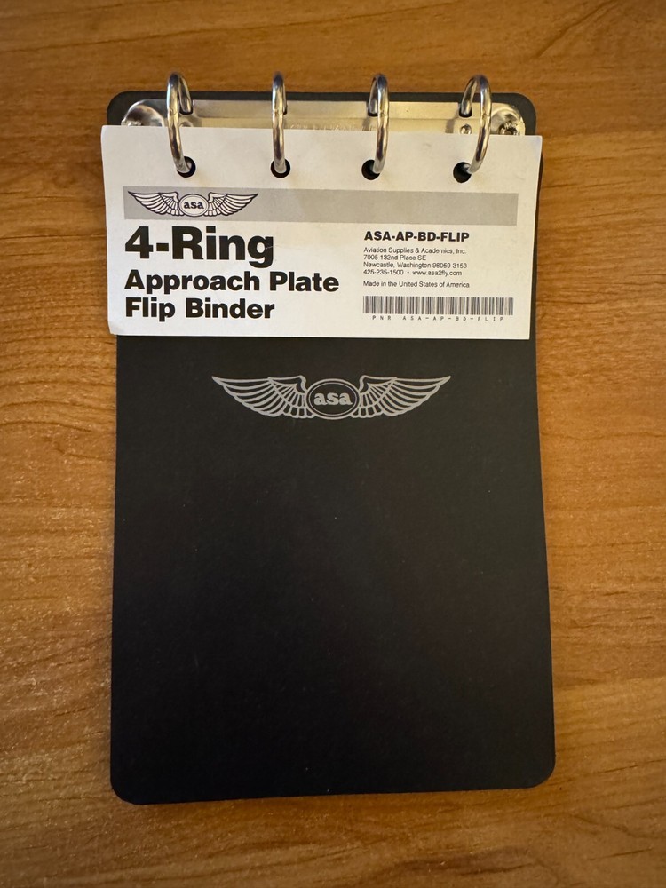 ASA Approach plate flip binder