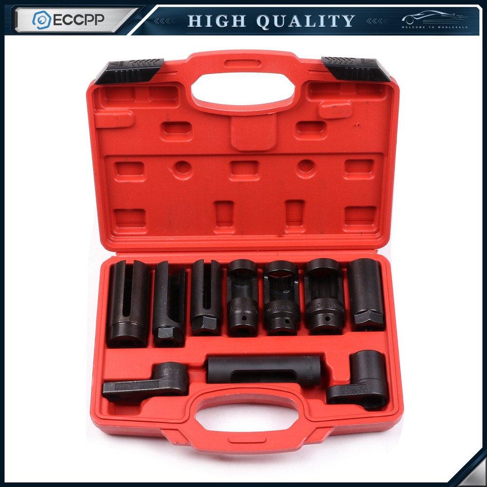 10Pcs Oxygen Sensor Socket Set Sensor Oil Pressure Sending Unit Removal Kit