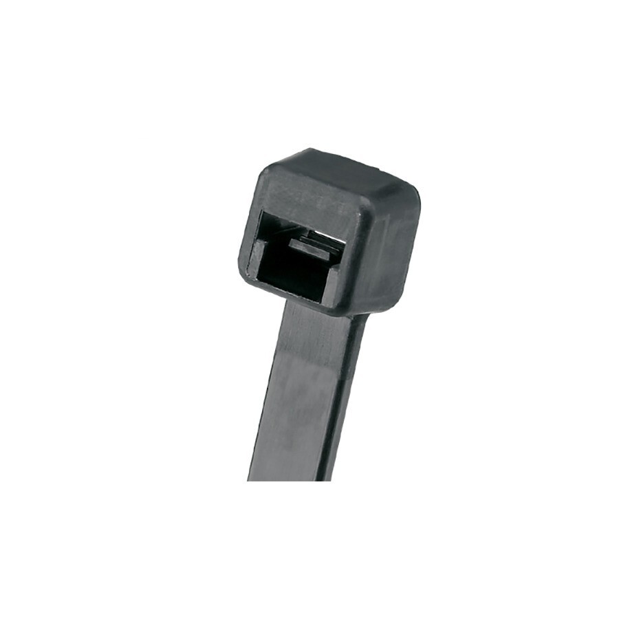 Panduit PLT2I-M0 Locking Cable Tie 8"L, Weather Resistant, Nylon 6.6, Black 1000