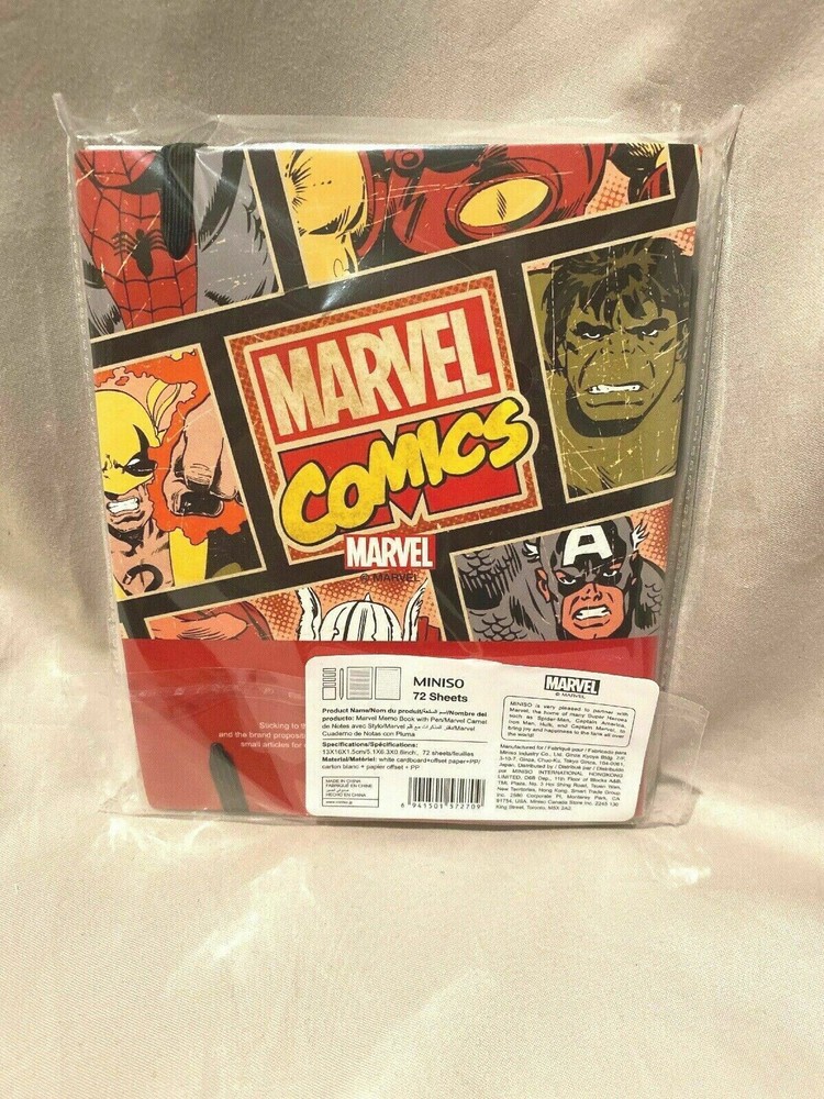 Marvel Comics Memo Pad With Pen NEW