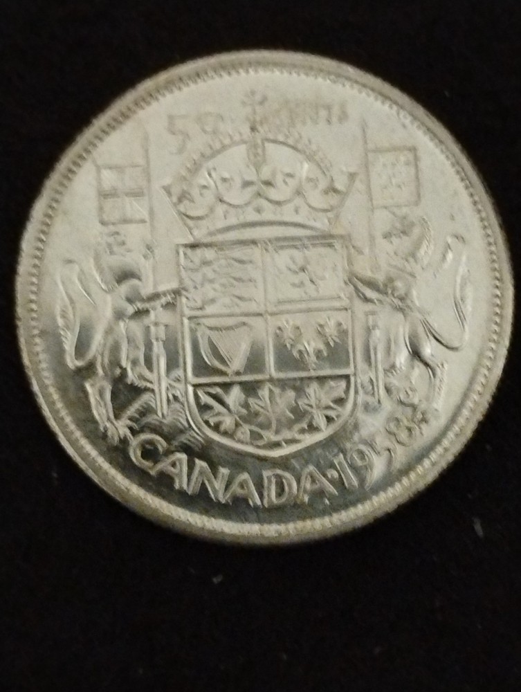1958 Canadian 50 cent dot