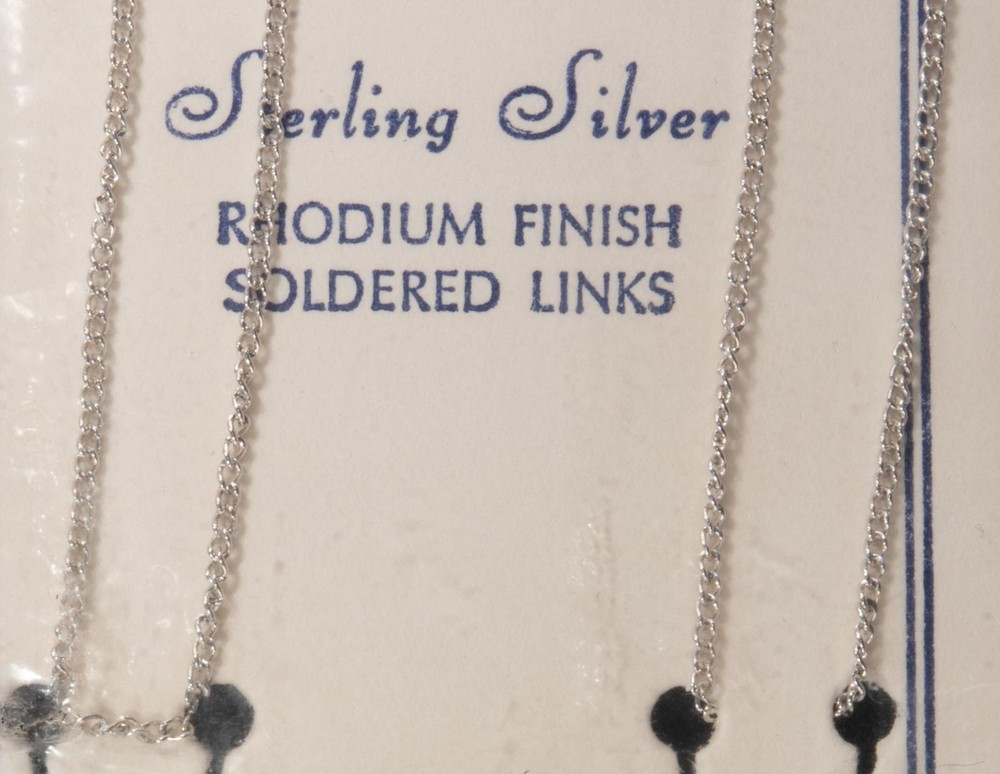 Sterling Silver Fine Link Chain 24” NEW