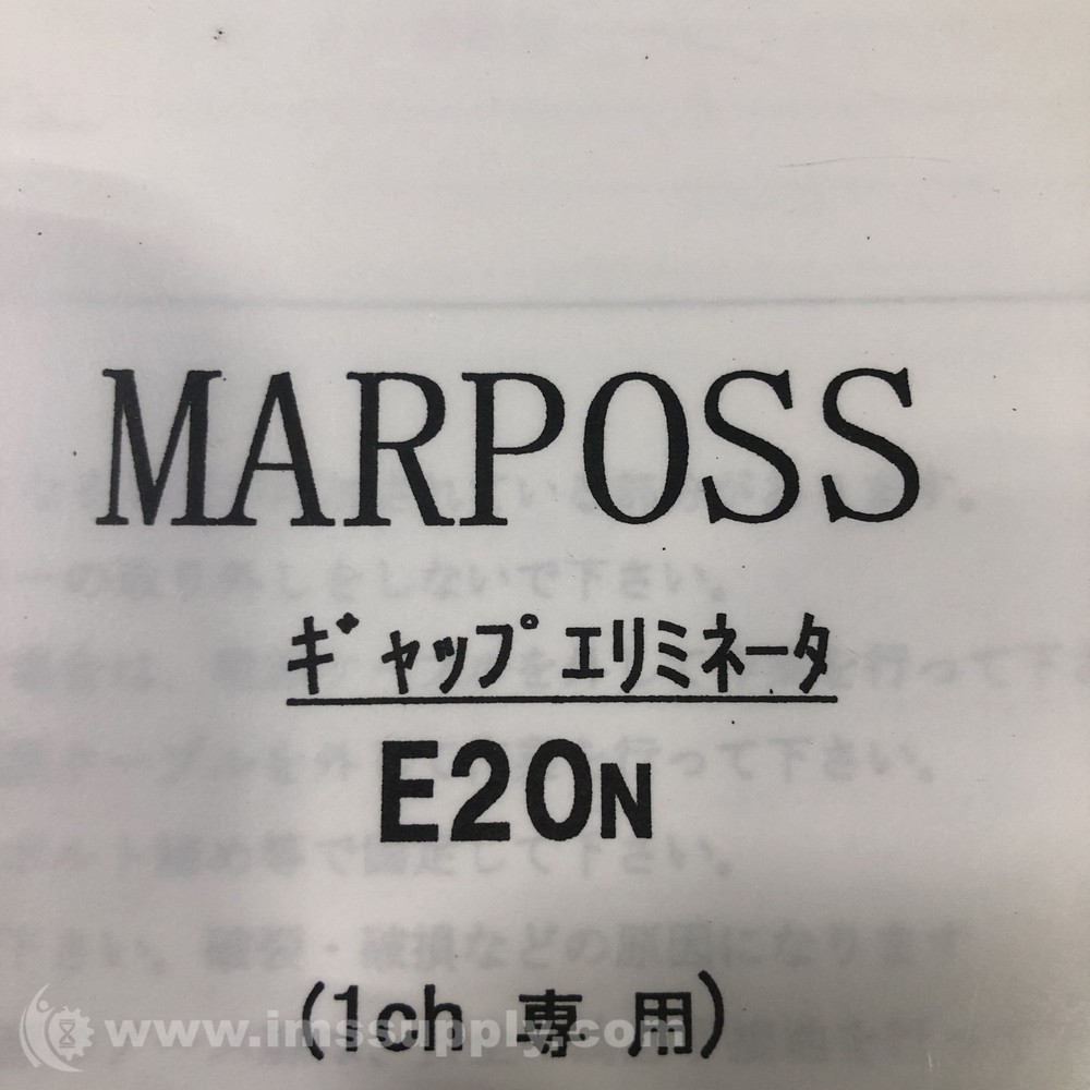 Marposs Manual, for E20N Controller FNFP