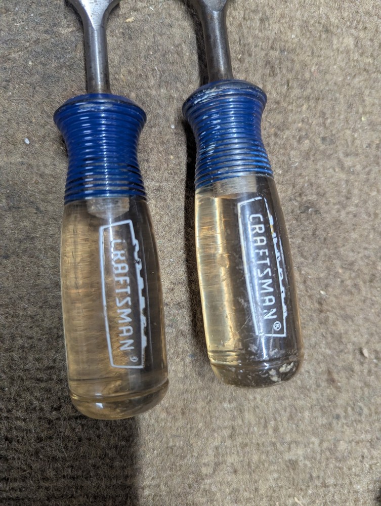 Vintage Craftsman Chisels 1",3/4"