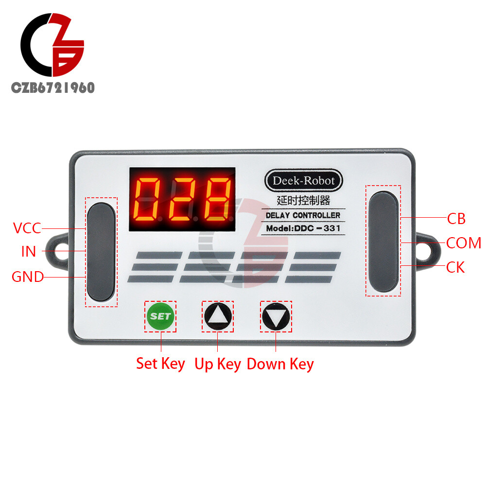 DC 12V 50mA DDC-331 Digital Display Delay Relay Controller PNP Sensor PLC Signal