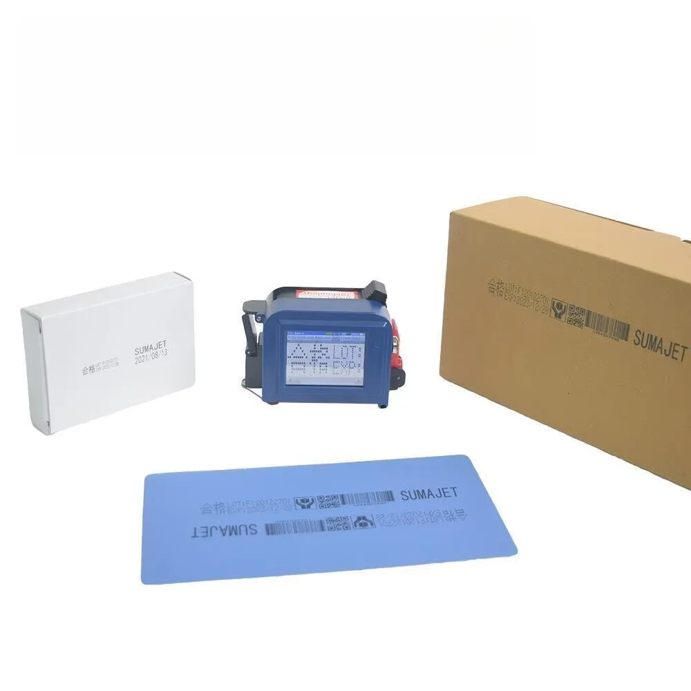 Portable mini handheld multi-color printer inkjet paper box plastic bottle date