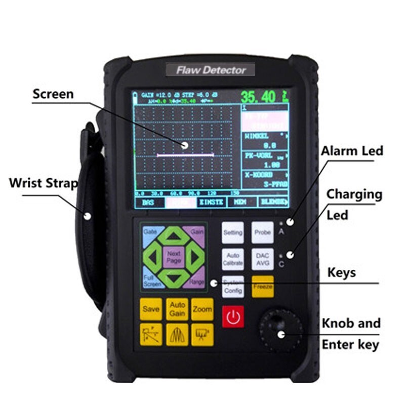 Ultrasonic Flaw Detection Equipment with 6dB DAC Function and B Scan AWS D1.1