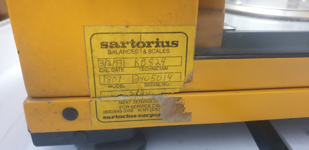 Sartorius 1801 Scale Max 110g Readability .0001g