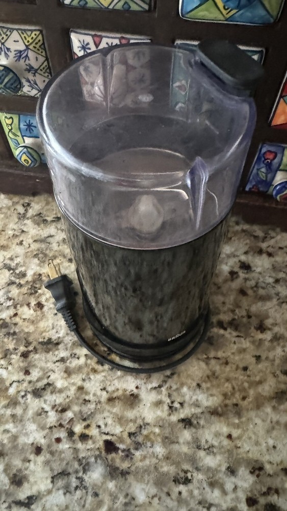 BRAUN COFFEE GRINDER BLACK MODEL 4-041 GUC