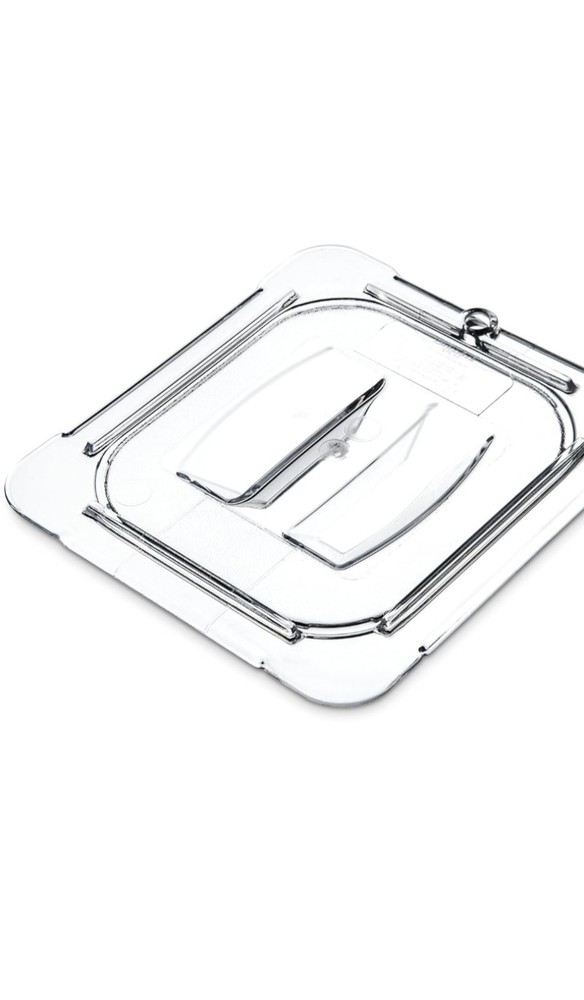 6-Pack Vigor 1/2 Size Clear Polycarbonate Flat Food Pan Lid