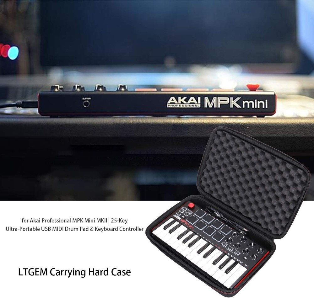 Durable Custom Case for Akai Professional MPK Mini MK3 – Accessories Storage