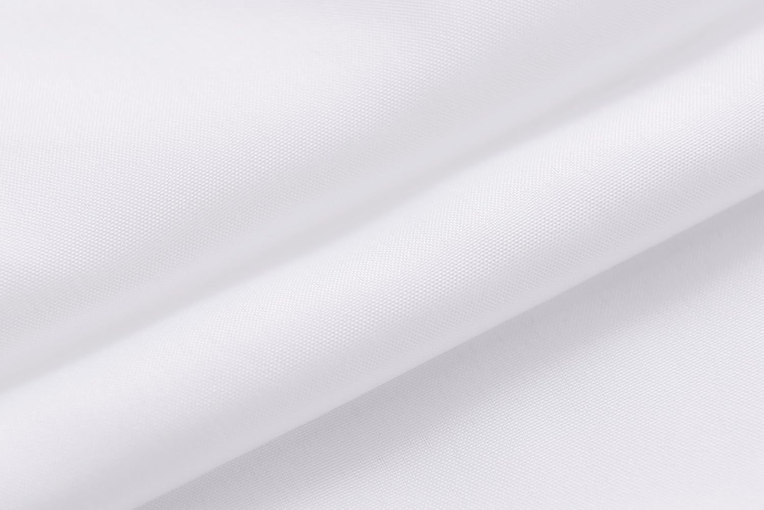 Fabric Shower Curtain Liner Solid White Hotel Quality Mildew Resistant Washable