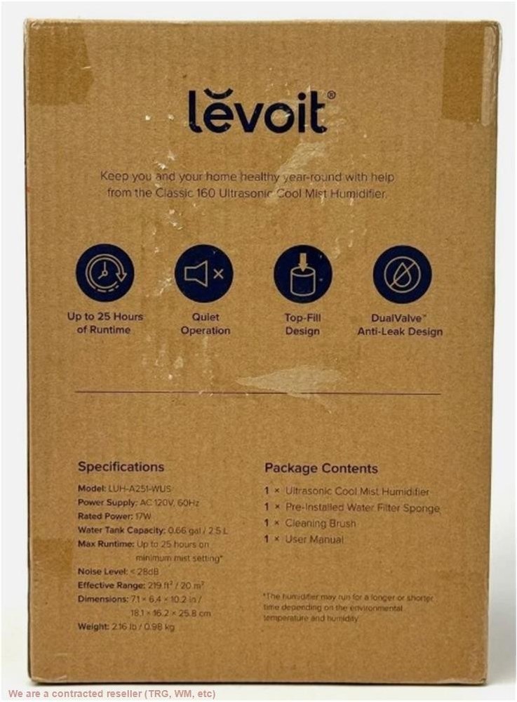 LEVOIT Top Fill Humidifier 2.5L