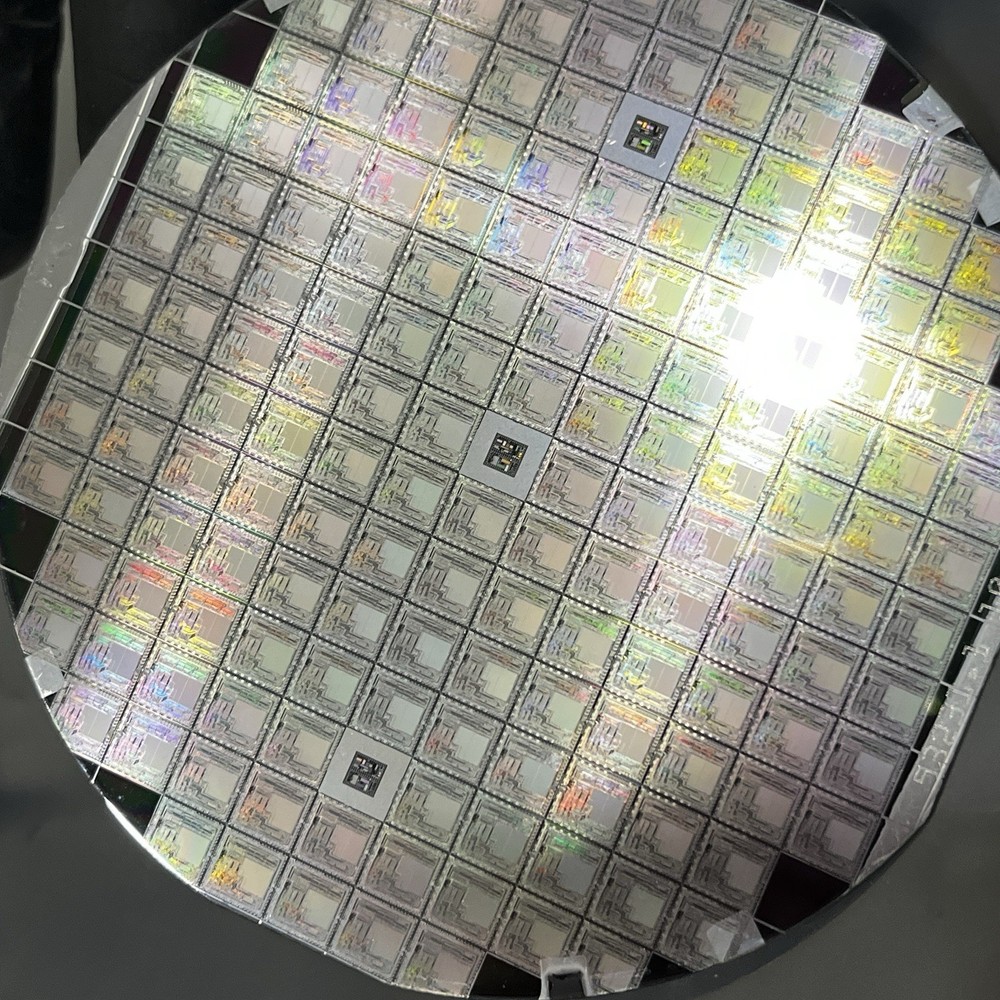 4 Inch Silicon Wafer With Die Containing Distinguishable Microstructures