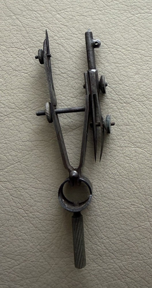 Vintage Metal Drafting Compass