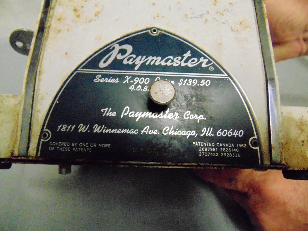 PAYMASTER MONEY ORDER MACHINE