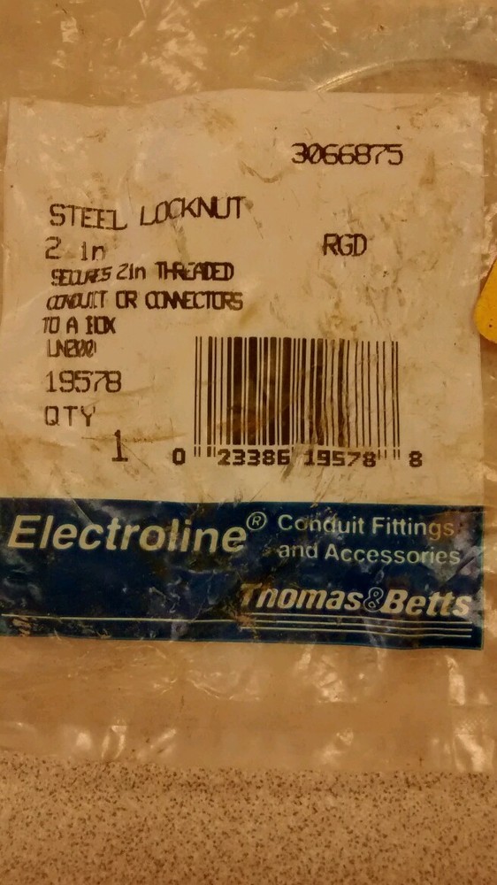 Electroline Steel Locknut 2 in