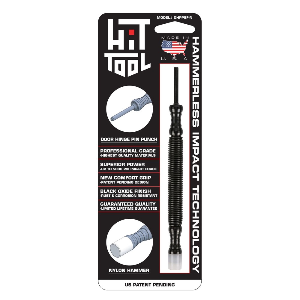 HIT Tool Door Hinge Punch & Nylon Hammer Combination Hammerless Spring Tool