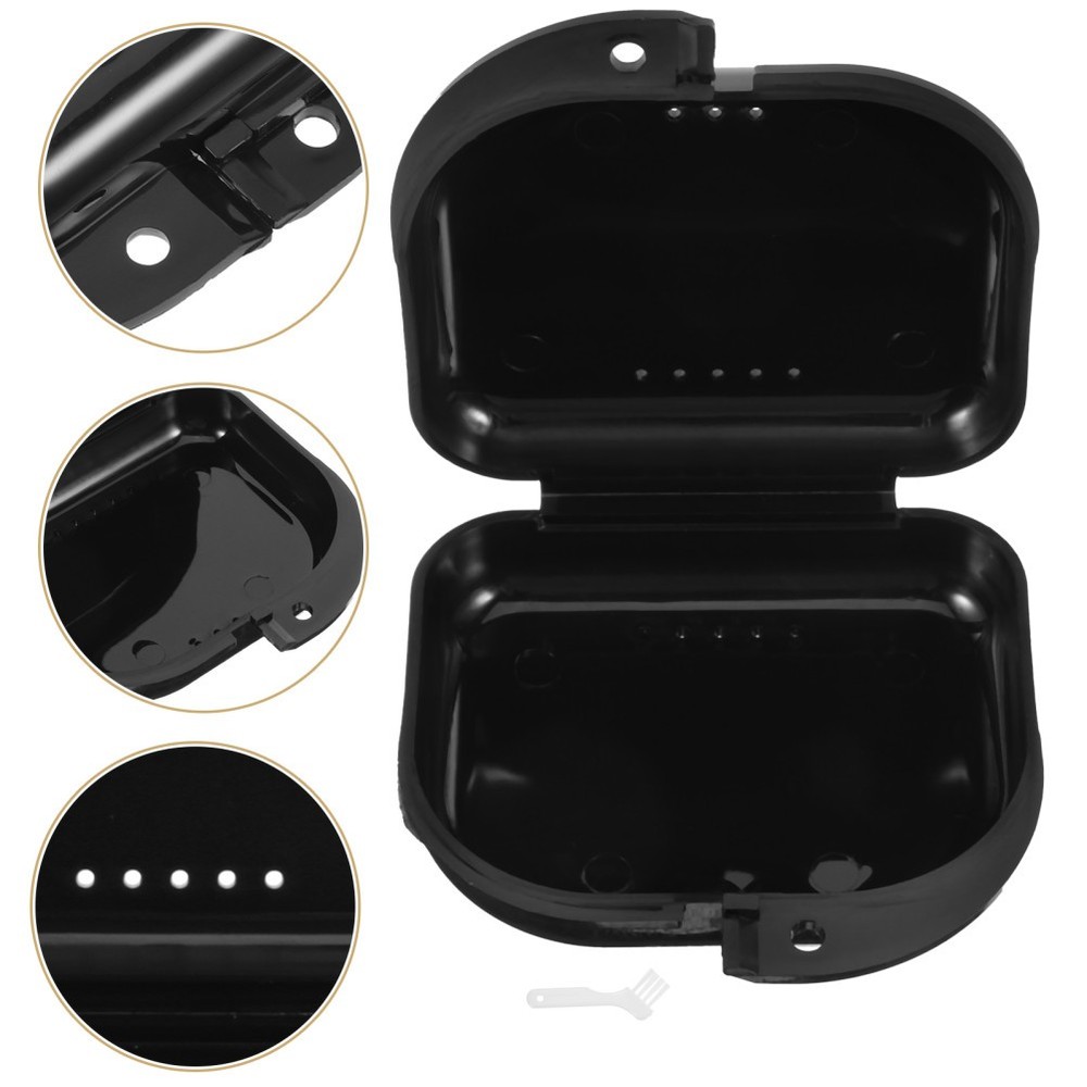 Denture Storage Case Household Box Retainer for Cleaning Container