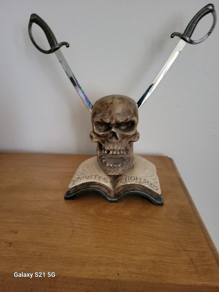 Skull And Swords Shelf Display