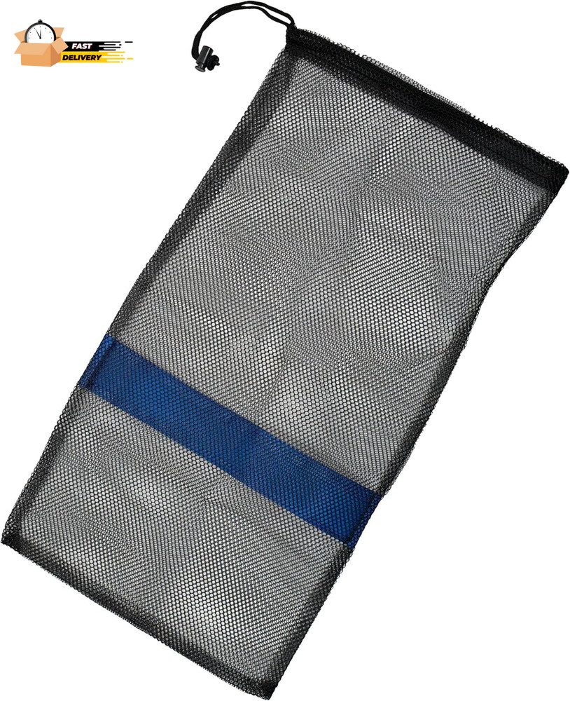 Scuba Diving Snorkeling Drawstring Mesh Bag, 25" X 13"