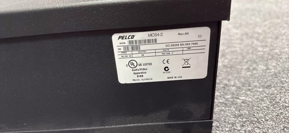 Pelco MCS16 Electrical Box Master Camera Power Supply