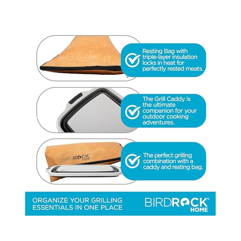 Adjustable Grill Prep Caddy, Customize Height for Comfortable Food Preparation