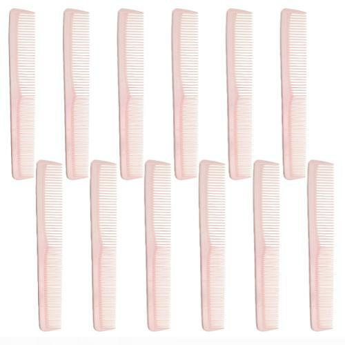 Cleopatra Light Pink Styling Combs #400- 1 Dozen