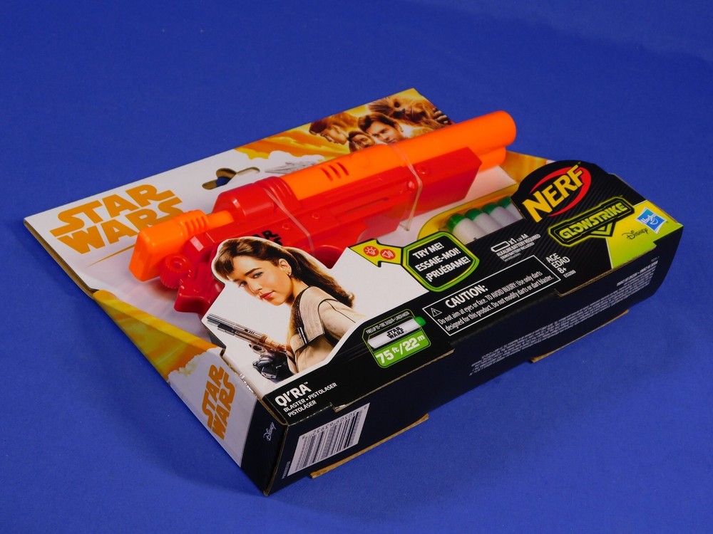 STAR WARS NERF QI'RA BLASTER GLOWSTRIKE HASBRO SOLO