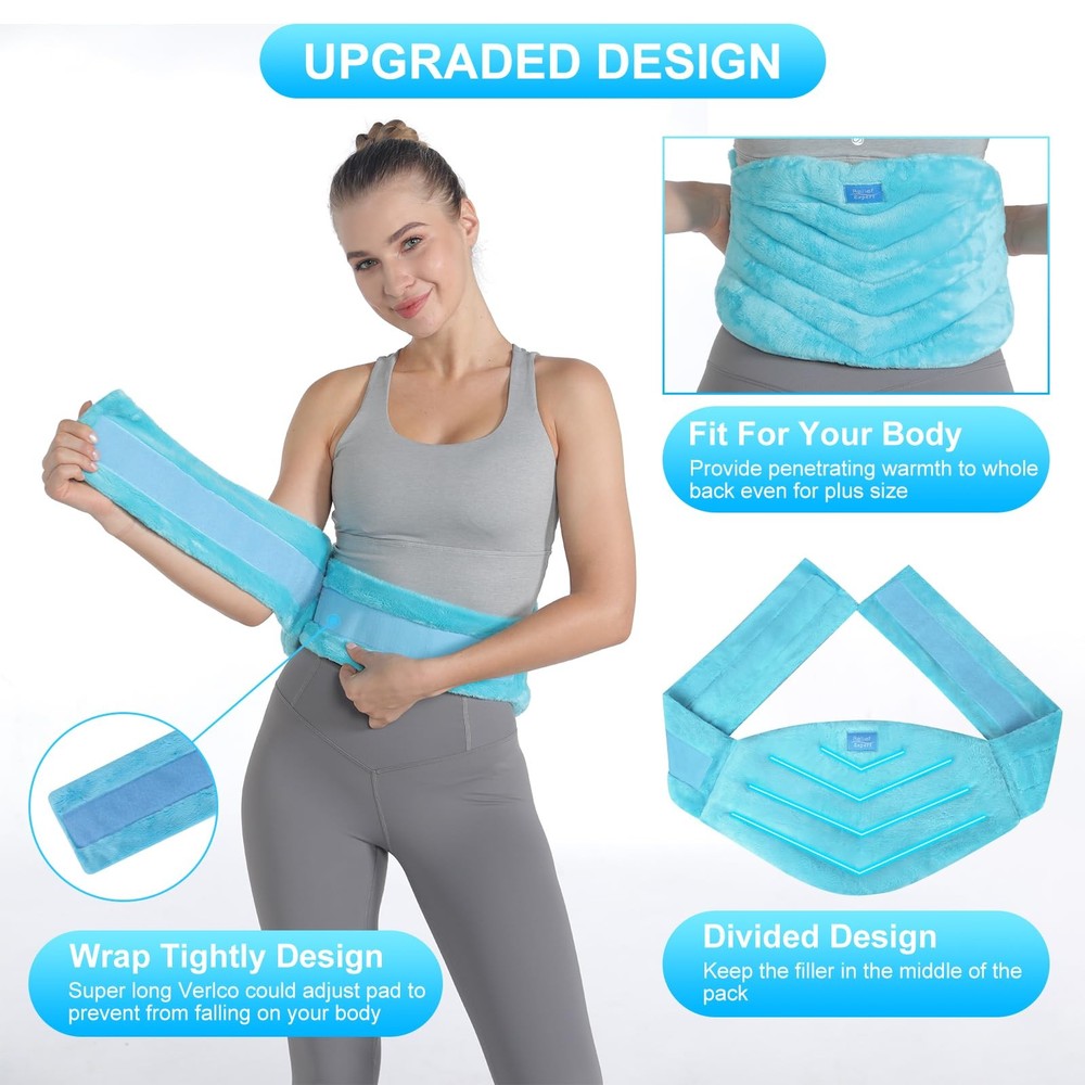 Relief Expert Microwavable Heating Pad for Back, Heating Pad Microwavable wit...