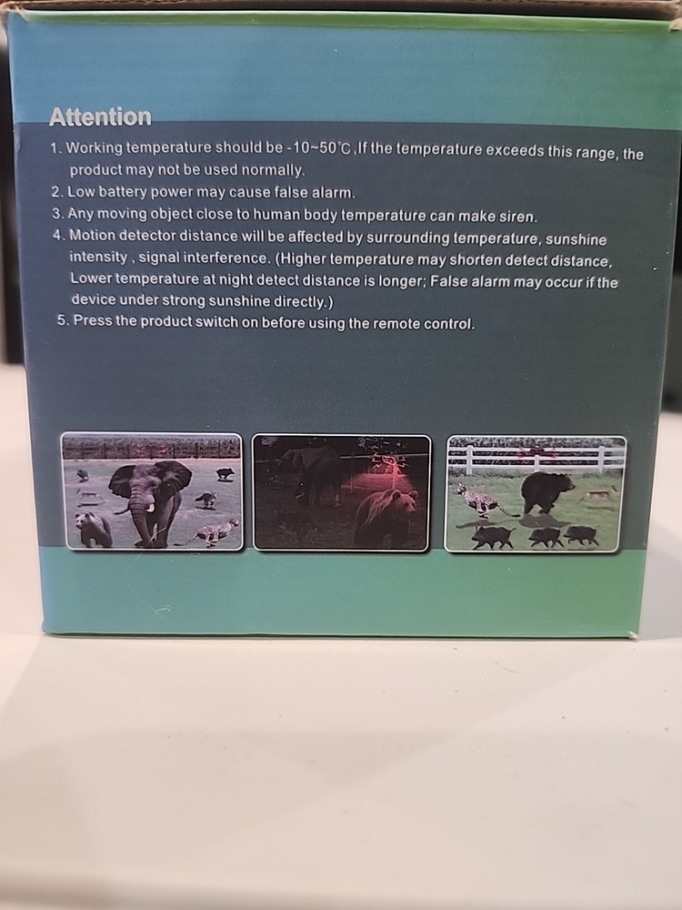 Solar Alarm Infrared Motion Detection