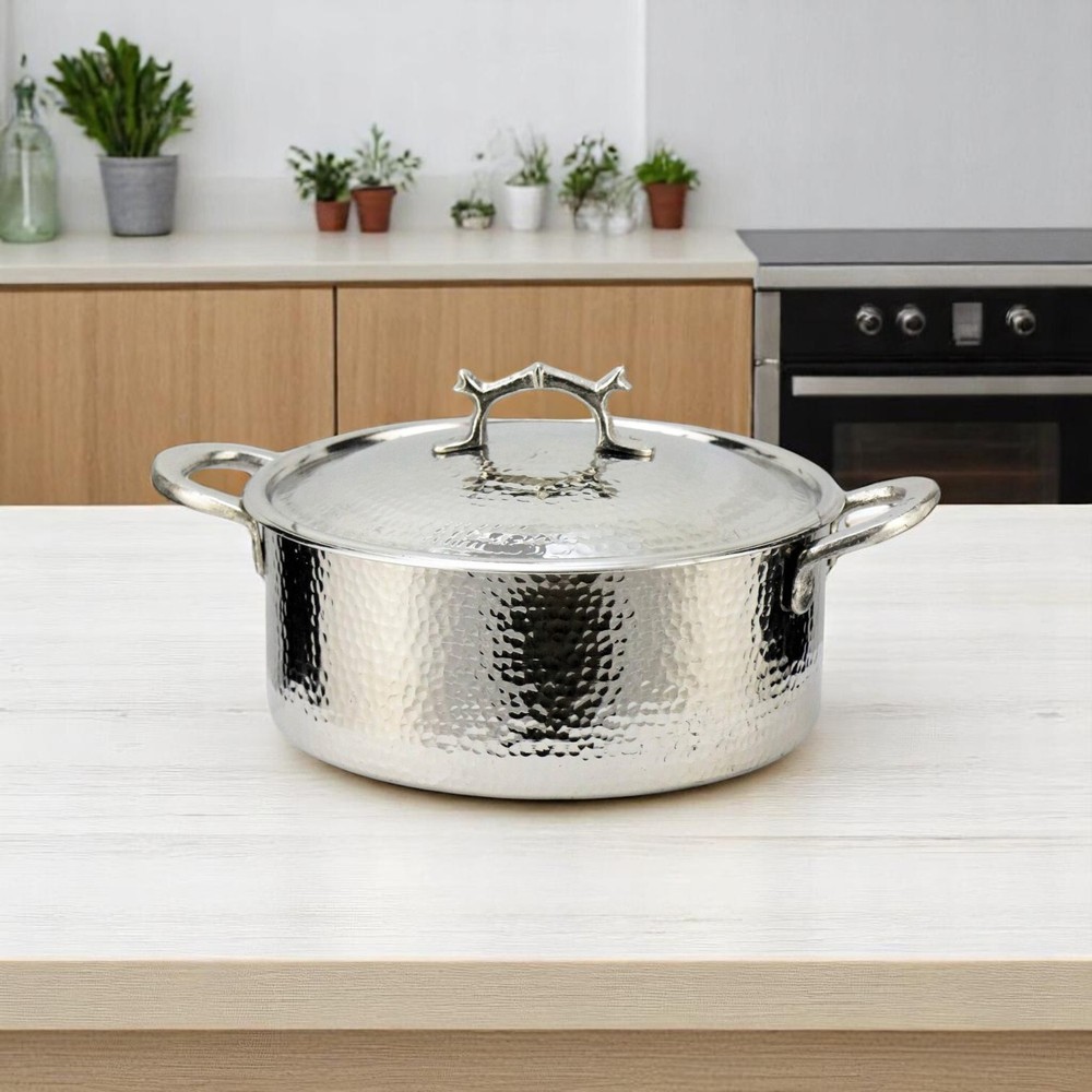 Copper Cooking Pot, Hand hammered Copper Pot Set, Copper Cookware, Copper Casser