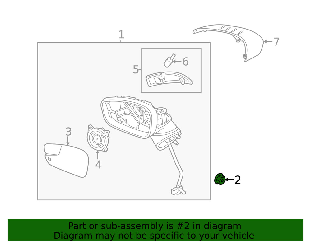 Genuine Ford Mirror Assembly Nut W520202S442