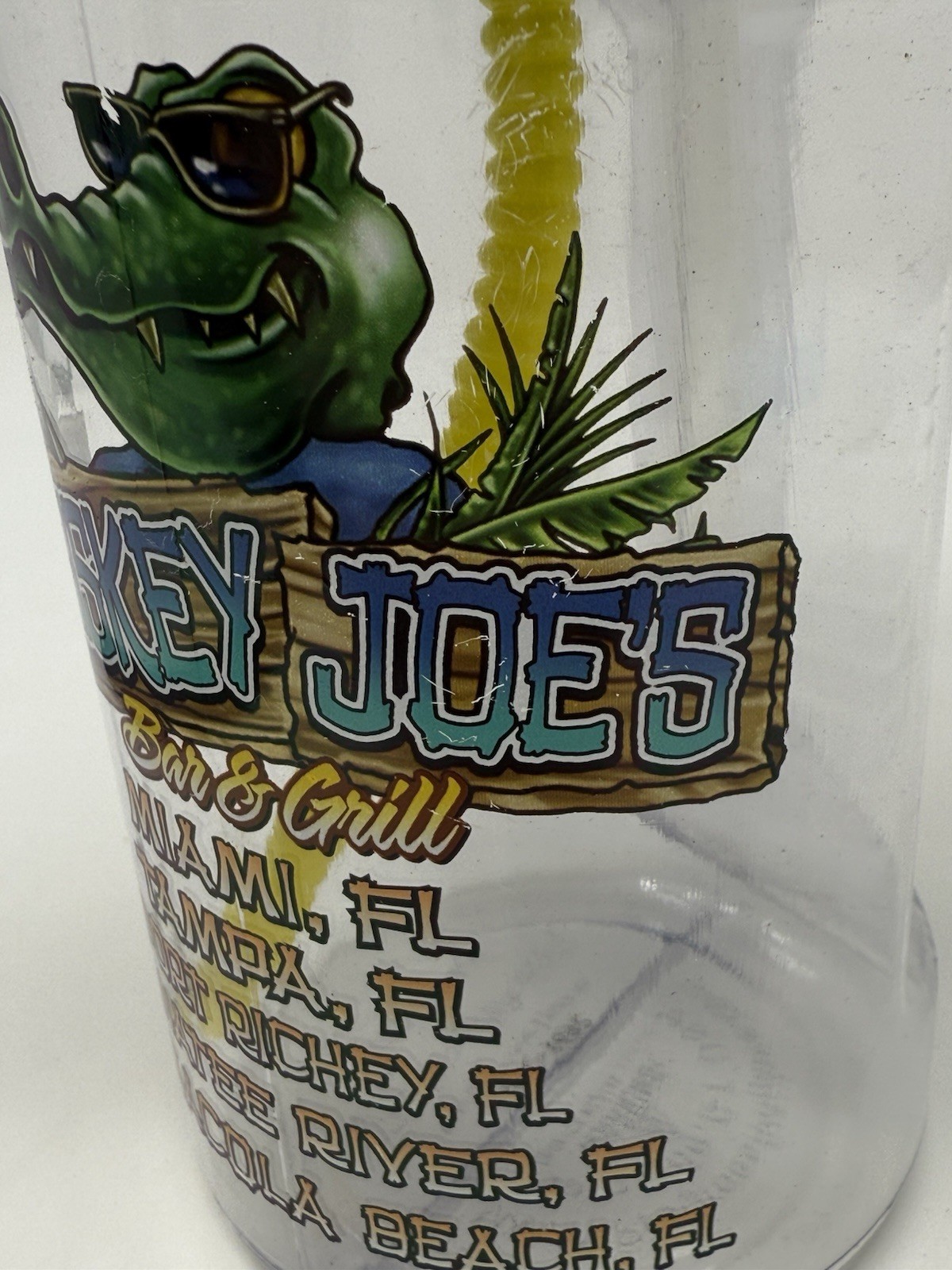 Whiskey Joe’s Bar and Grill Florida Souvenir Drinking Cup Alligator Crocodile